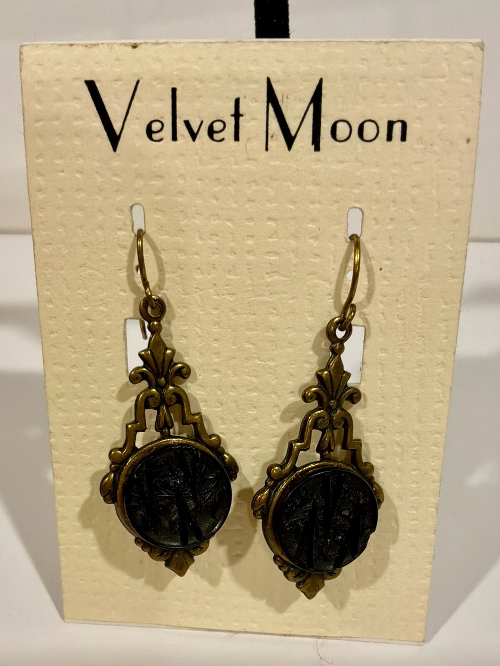 VELVET MOON…. vintage Drop Earrings